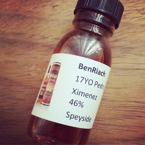 BenRiach 17yo Pedro Ximénez Sample