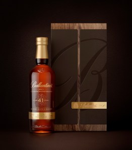 Ballantine's Championship Bottle 2013 Cabinet with Bottle Leather