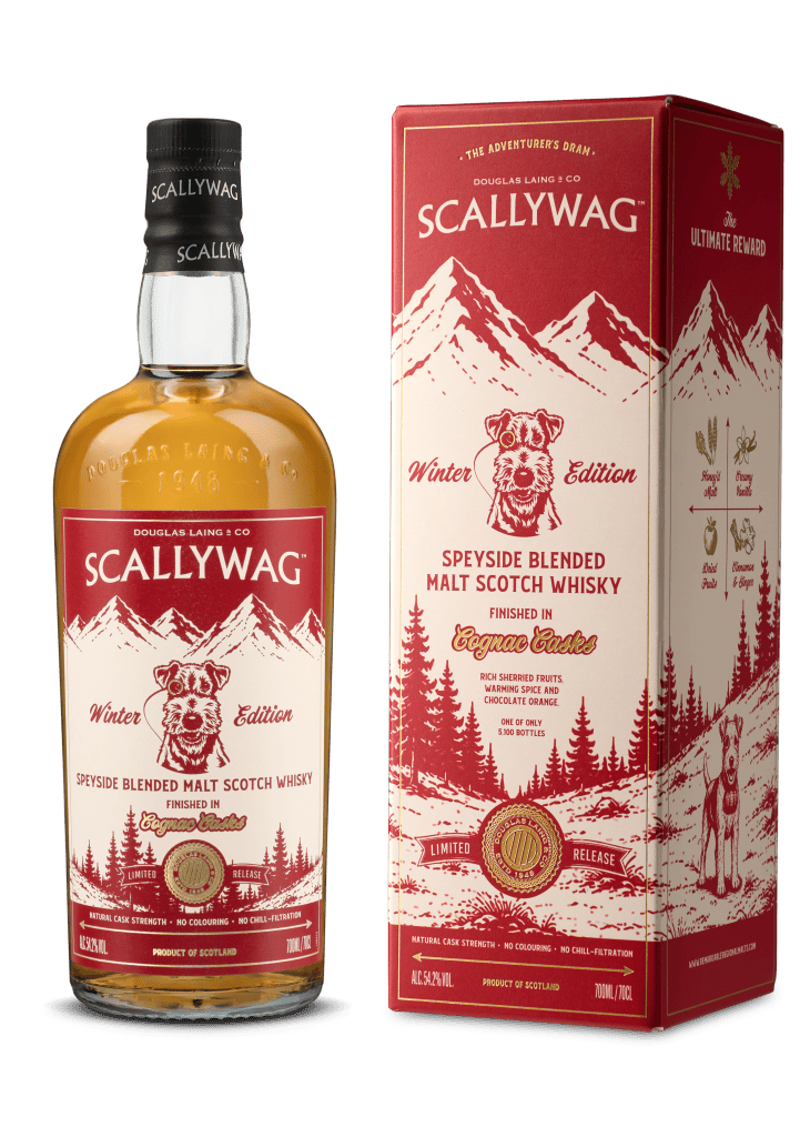 Scallywag Winter Edition 2026 bottle and carton